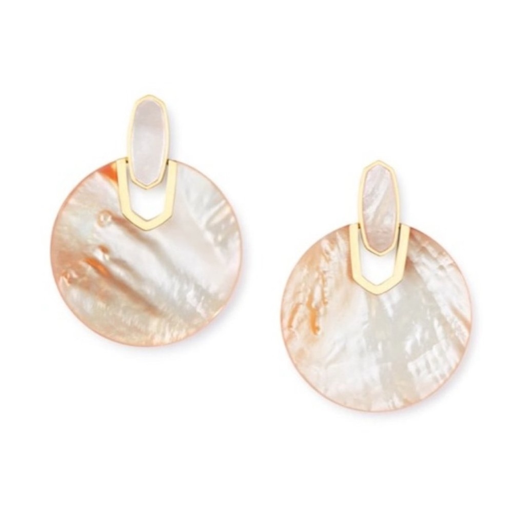 Kendra Scott mother of pearl earrings